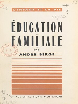 cover image of Éducation familiale